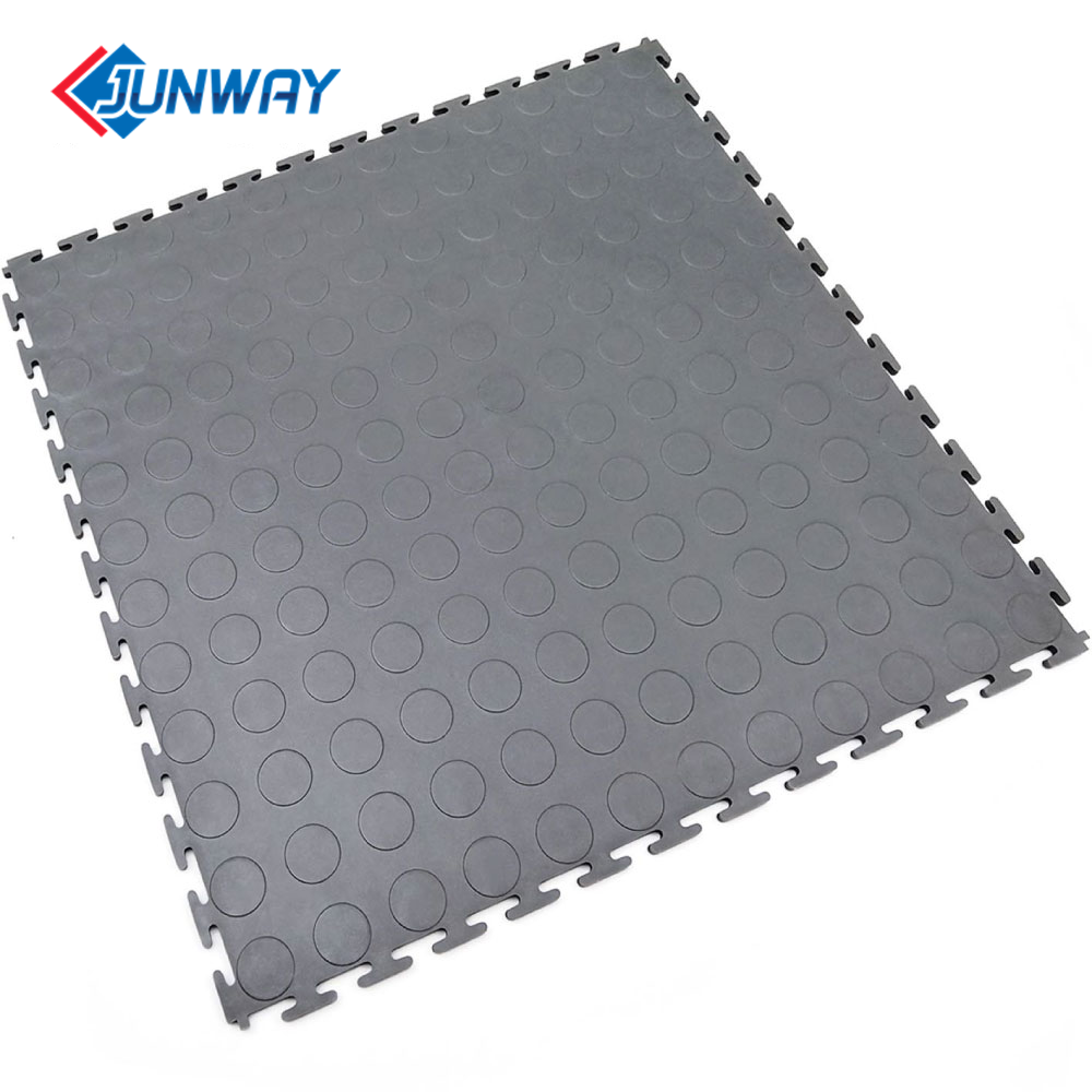Heavy Duty Anti-static Dot Pattern Interlocking Modular Floor PVC Garage Tile Flooring