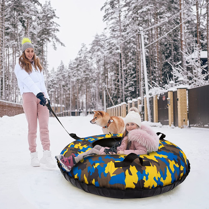 PVC Inflatable Snow Tubes Donuts for Kids and Adults