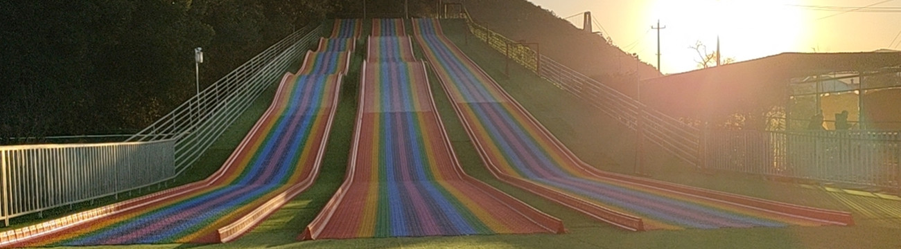 most sliding rainbow dry tubing slope in China