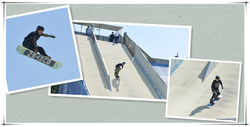 white artificial ski slope in USA